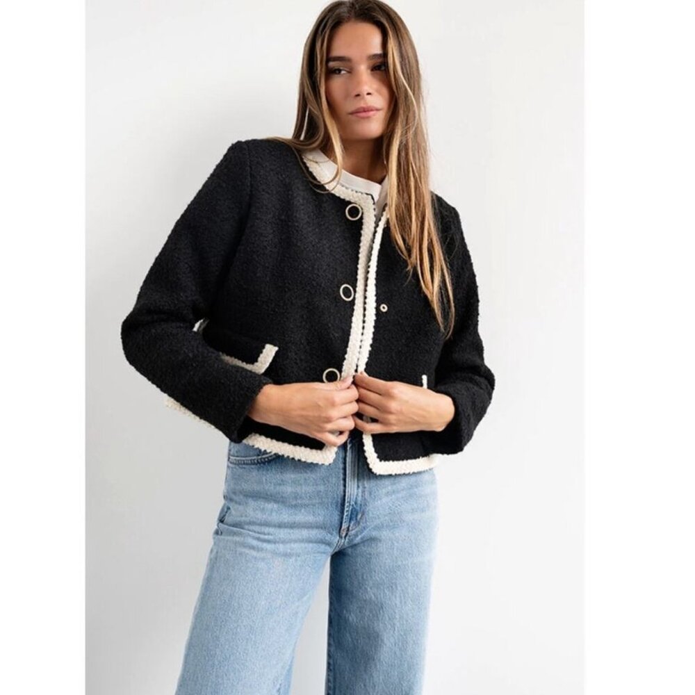 Ba&sh Fedji Tweed Jacket